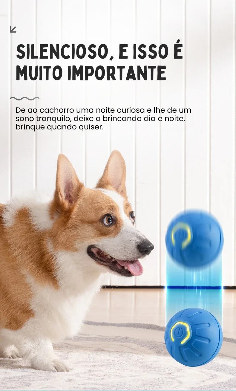 **Brincadeira Inteligente e Interativa para Pets com Revestimento em Silicone**