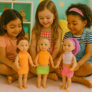 Kit Pague 1 leve 3 Bonecas Rhanya Basic – Loira, Castanha e Pink (40cm) | Diversão, Estilo e Imaginação em Dose Tripla! + Brinde Surpresa