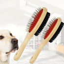 Escova Dupla de Madeira: Conforto e Cuidados para Seu Cachorro