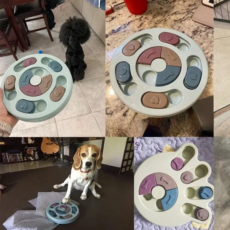 Comedouro Interativo em Formato de Quebra-Cabeça para Diversão e Estímulo