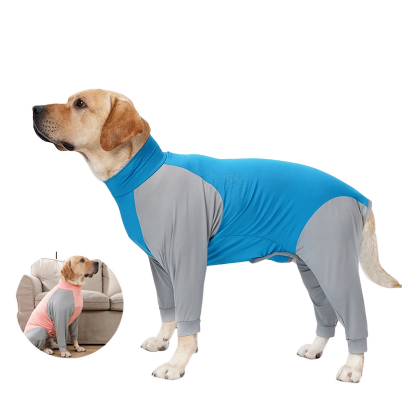 Confortável Pijama Pós Cirúrgico para Cachorros com Mangas Longas
