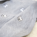 Confortável Roupinha de Polo com Botões para Pugs e Buldogues