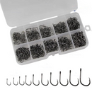Kit de Anzóis em Aço Carbono - 100 ou 500 Unidades para Sucesso na Pesca