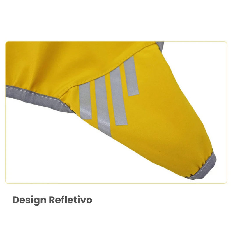 Capa de Chuva Pet Impermeável e Refletiva para Conforto e Proteção