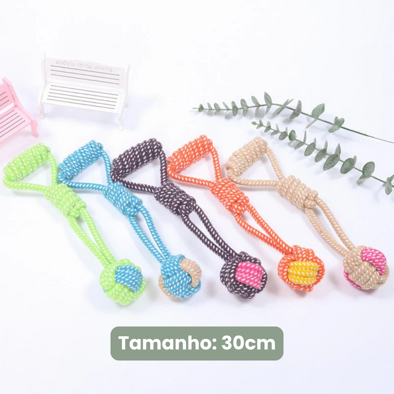 Brinquedo de Corda Resistente para Cachorros – Diversão e Conforto para Seu Pet