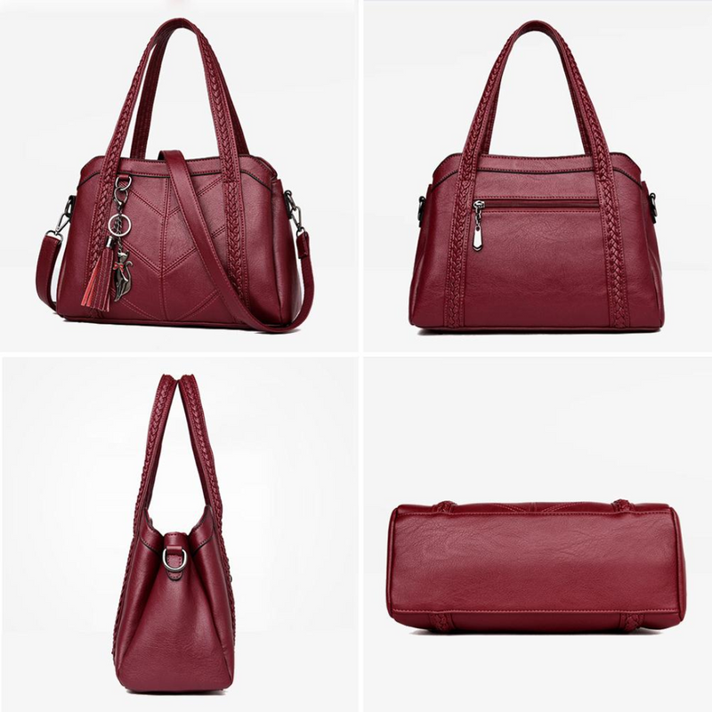 Bolsa Gina em Couro Legítimo - Praticidade e Elegância para o Seu Dia a Dia