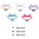 Colar de Pérolas Elegante com Pingente para Cachorros