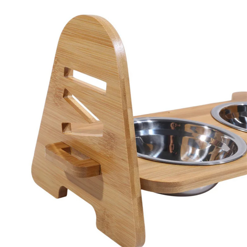 Comedouro e Bebedouro Duplo Elevado com Tigelas de Aço Inox – Conforto e Praticidade para Seu Pet