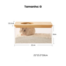 Banheira de Areia Confortável para Hamsters e Porquinhos da Índia - Transforme o Banho em Um Momento de Bem-Estar