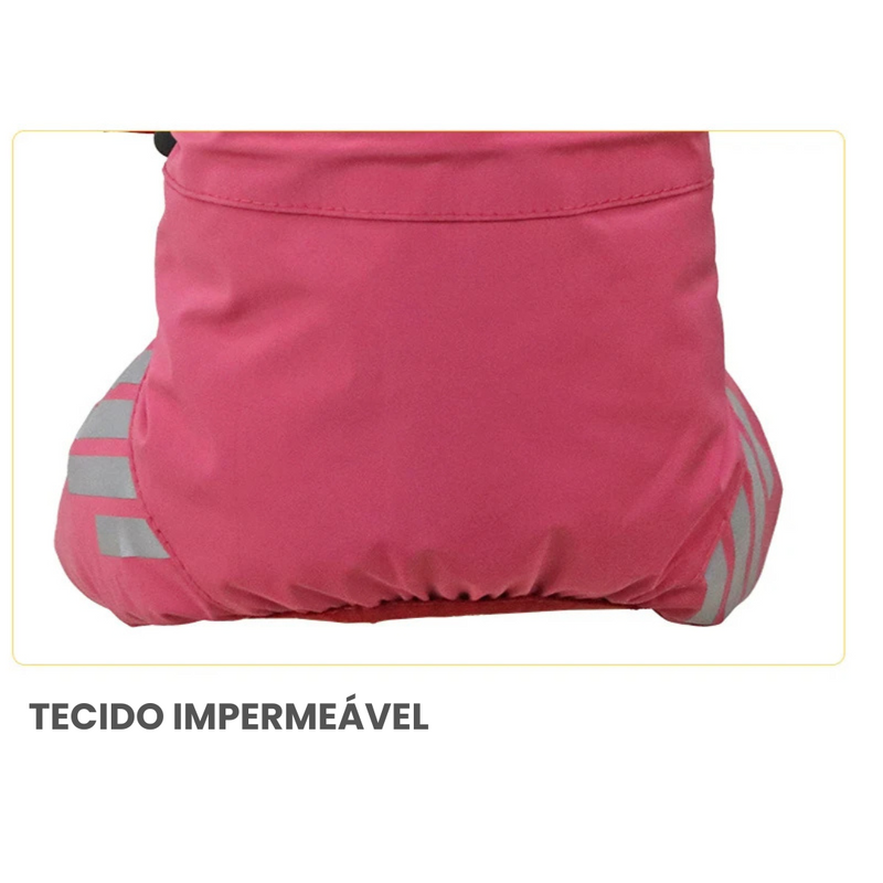 Capa de Chuva Pet Impermeável e Refletiva para Conforto e Proteção