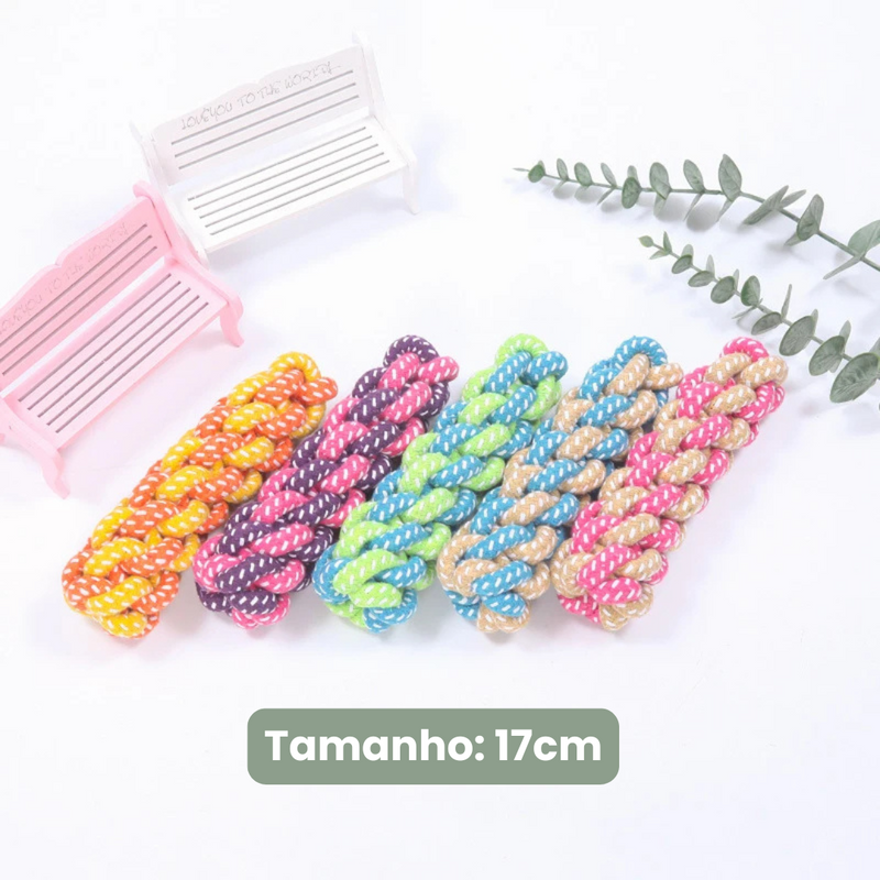 Brinquedo de Corda Resistente para Cachorros – Diversão e Conforto para Seu Pet