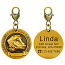 Pingente Medalhão Personalizado com Nome e Contato: Sua Identidade, Sempre à Mão