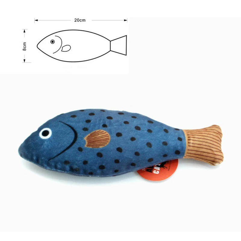 Peixe Mastigável para Gatos com Catnip – Diversão e Conforto para Seu Felino