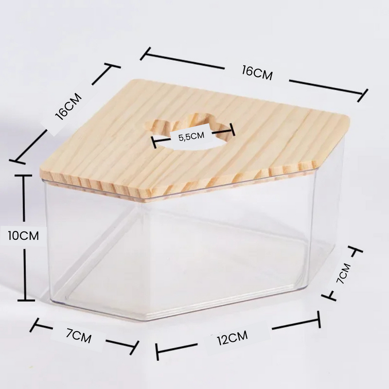 Banheira de Areia Confortável para Hamsters e Porquinhos da Índia - Transforme o Banho em Um Momento de Bem-Estar