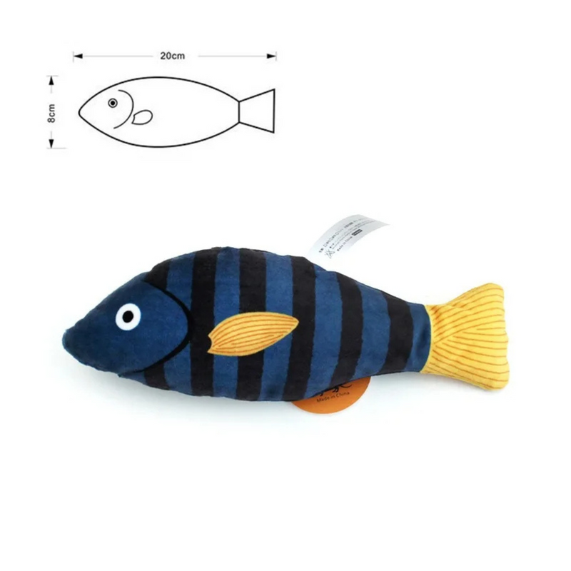 Peixe Mastigável para Gatos com Catnip – Diversão e Conforto para Seu Felino