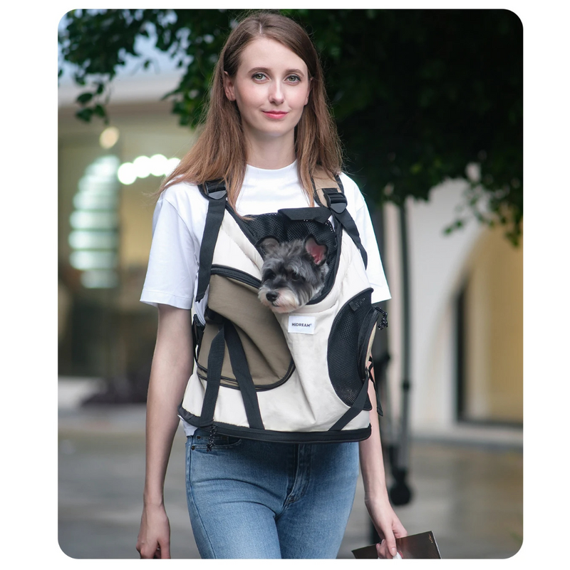 Mochila Frontal Confortável para Transporte de Cachorros e Gatos