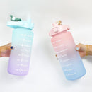 Garrafa de Água de 2 Litros para Academia com Frases Inspiradoras