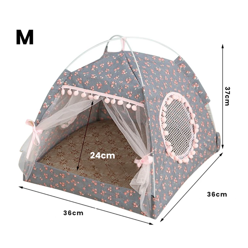 Tenda Pet Confortável com Rede para Momentos de Descanso