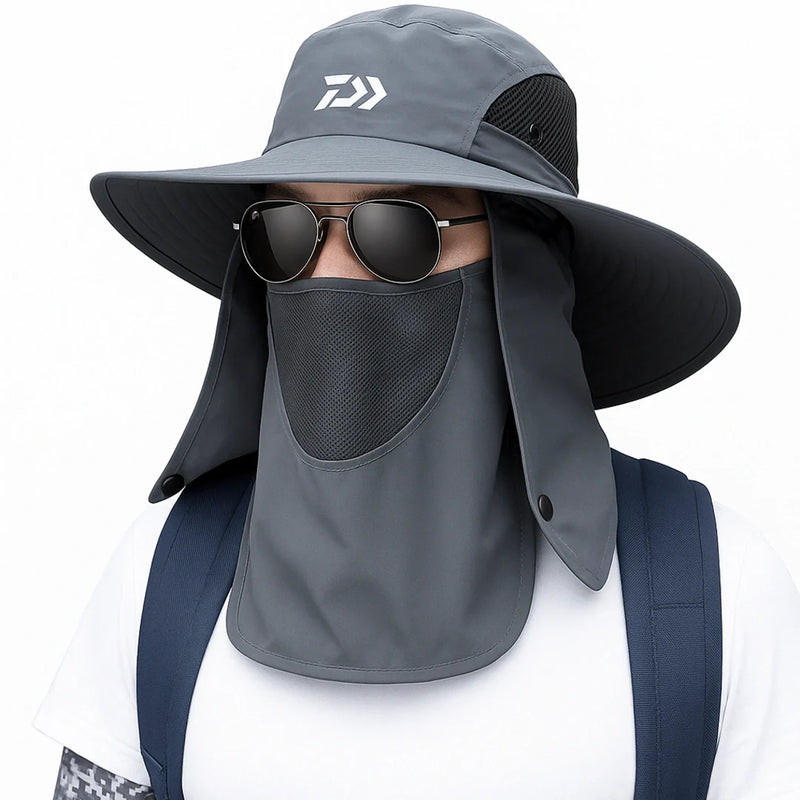 Chapéu de Pesca DAIWA 3 em 1 com Conforto e Proteção UV50+