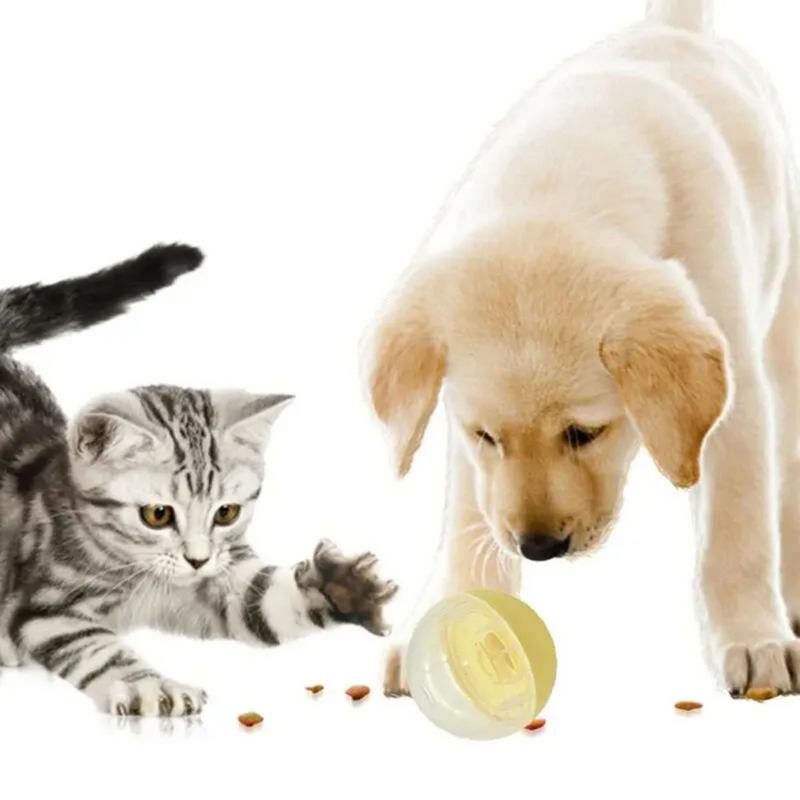 Bola Interativa Dispenser para Ração e Petiscos: Diversão e Estímulo para Seu Pet