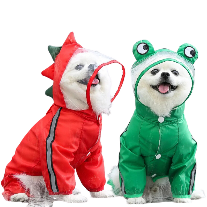 Capa de Chuva Para Cachorro Estilo Dinossauro: Conforto e Proteção em Dias Chuvosos