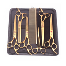 Kit Profissional de Tesouras e Pente para Banho e Tosa Purple Dragon com Estojo – Transforme a Experiência do Seu Pet