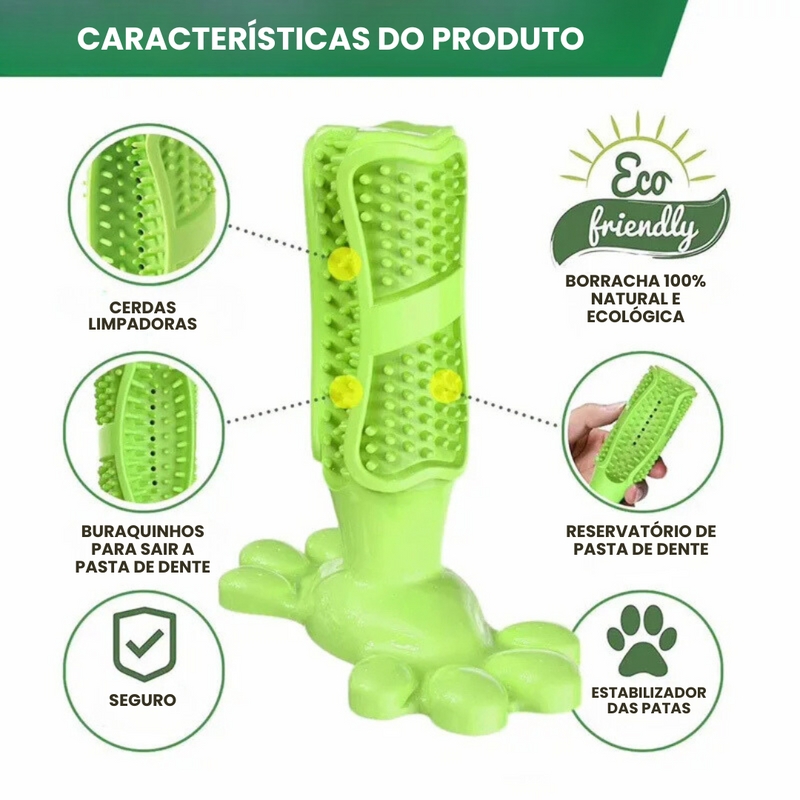 Mordedor de Escova de Dente para Pets - Conforto e Cuidado na Hora de Brincar