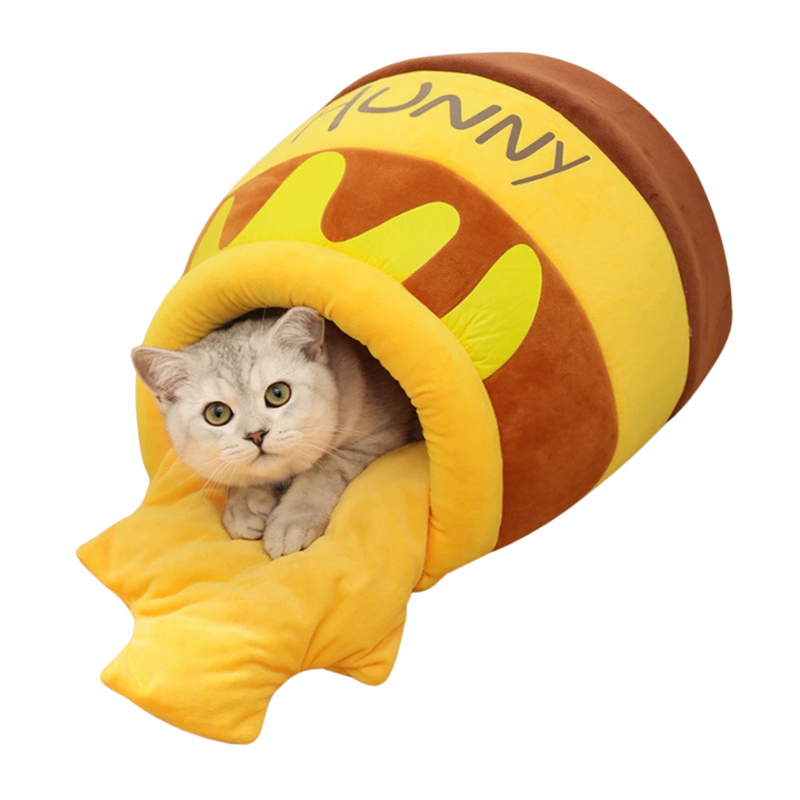 Caminha Confortável Pote de Mel para Cães e Gatos