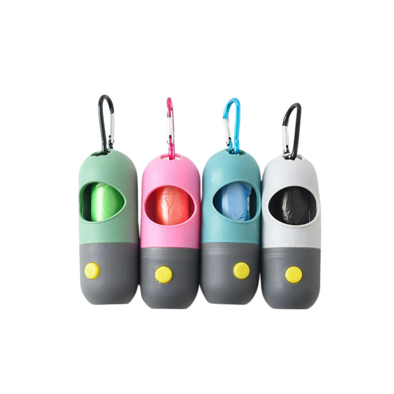 Suporte Prático para Sacos de Cata Caca com Lanterninha LED