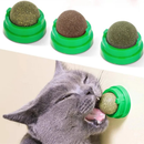 Bolinha de Catnip Interativa para Gatos com Adesivo Dupla Face – Brincadeira e Diversão Garantidas