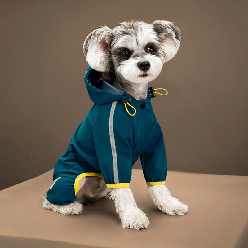 Capa de Chuva Pet Impermeável e Refletiva para Conforto e Proteção