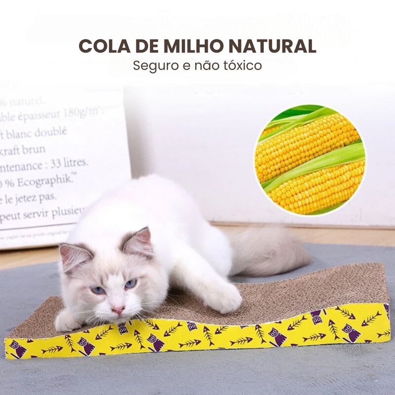 Arranhador Ondulado para Gatos: Conforto e Diversão em Cada Rasgadinha