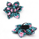 Coleira de Identificação Personalizável com Laço Floral: Estilo e Segurança para Seu Pet