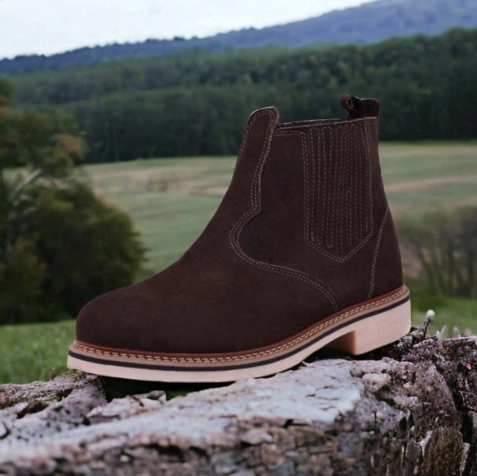 Bota Masculina Country Couro Selvagem