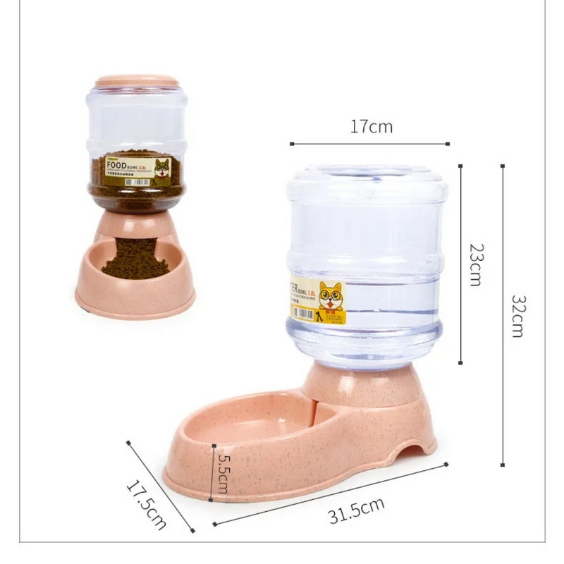Dispenser Automático de Água e Ração para Pets 3,8 Litros – Praticidade e Conforto na Alimentação do Seu Melhor Amigo
