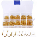 Kit de Anzóis em Aço Carbono - 100 ou 500 Unidades para Sucesso na Pesca