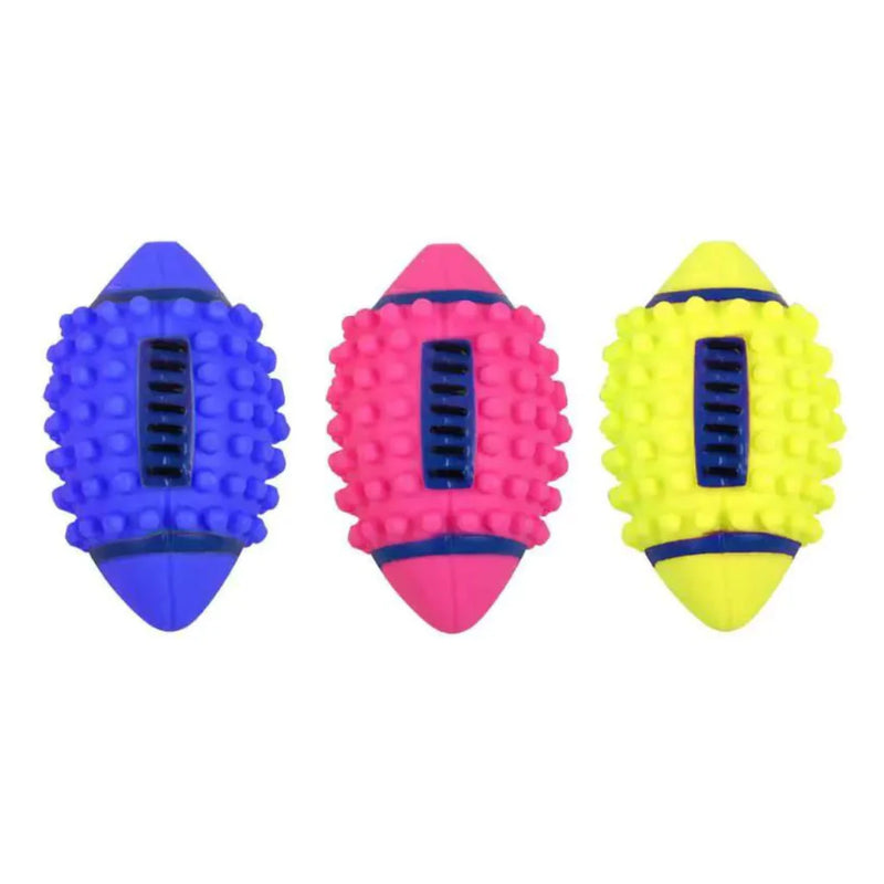 Bola de Futebol Americano em Vinil - Diversão e Cores Vibrantes