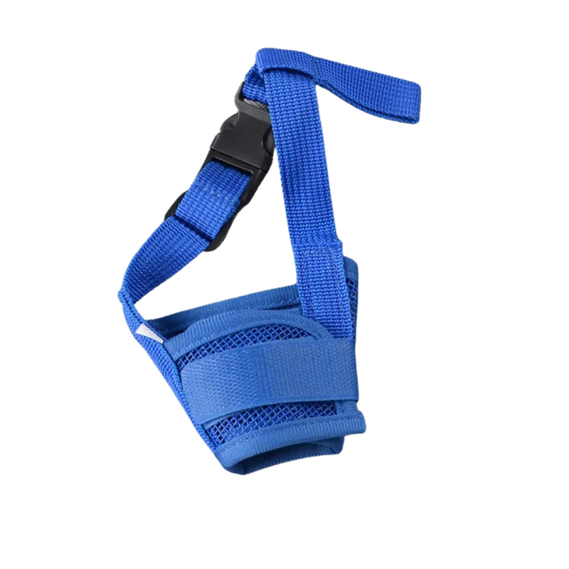 Focinheira Ajustável em Tecido Respirável para Conforto e Praticidade