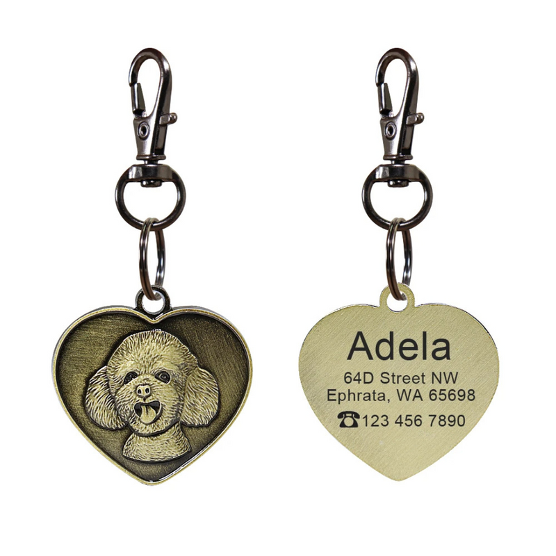 Pingente Medalhão Personalizado com Nome e Contato: Sua Identidade, Sempre à Mão