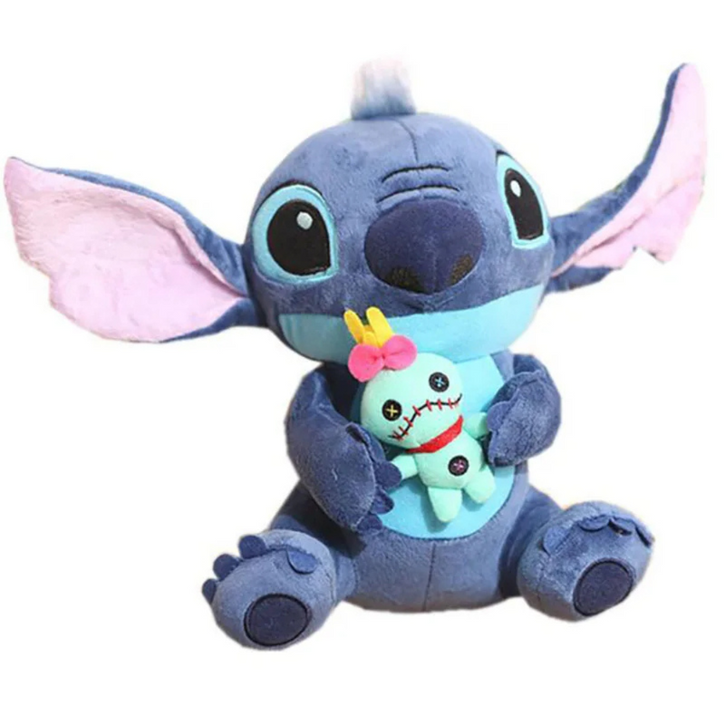 Pelúcia Confortável Stitch com Xepa Scrump para Aconchego e Diversão