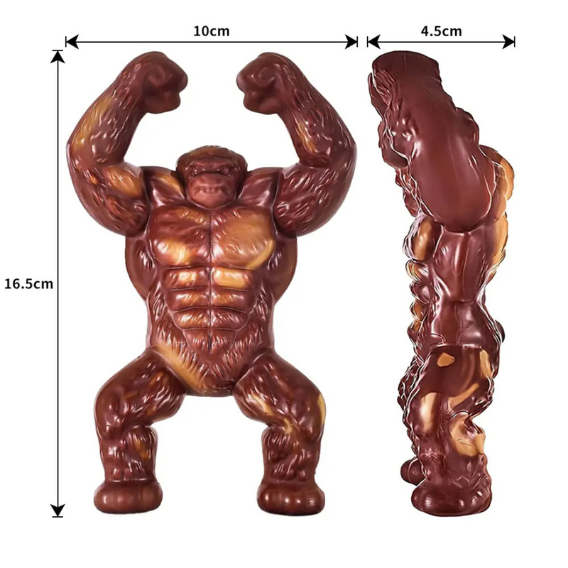 Gorila Mordedor Resistente com Aroma de Carne para Cachorros - Diversão e Conforto em Cada Mordida