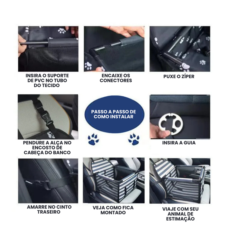 Cadeirinha de Carro Confortável para Pets: Proteção e Conforto em Cada Viagem