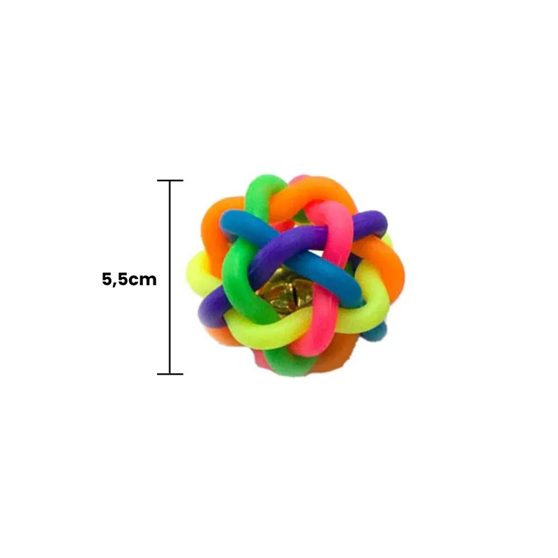 **Brinquedo Trançado com Guizo para Cachorros – Diversão e Estímulo para Seu Melhor Amigo**