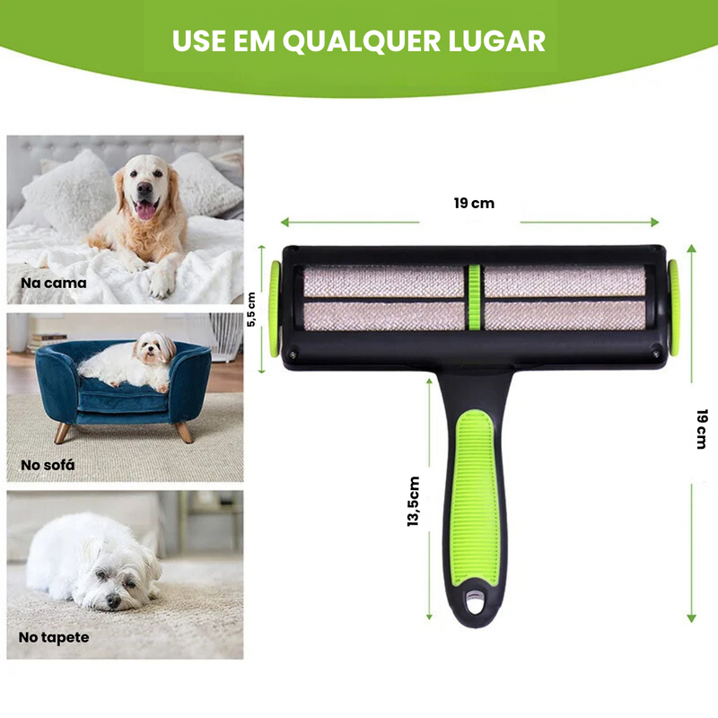 Escova Rolo Removedor de Pelos: Conforto e Praticidade para Sofás, Roupas e Tapetes