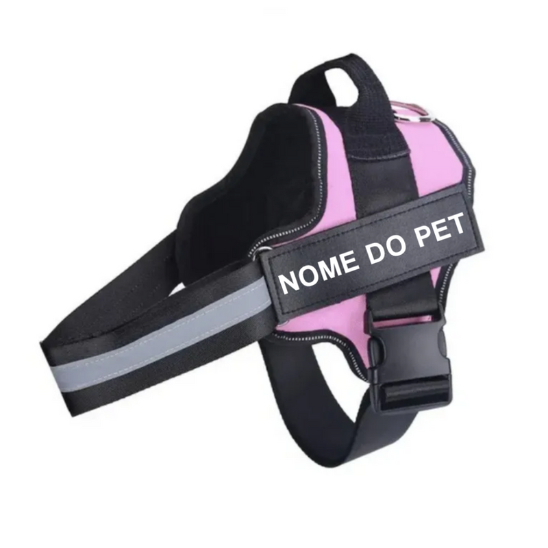 Peitoral Ajustável para Cachorros com Nome Personalizado: Conforto e Estilo para Seu Melhor Amigo