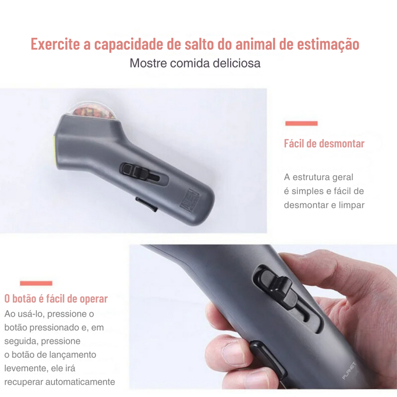 Pistola Dispensadora de Ração para Treinamento de Cães
