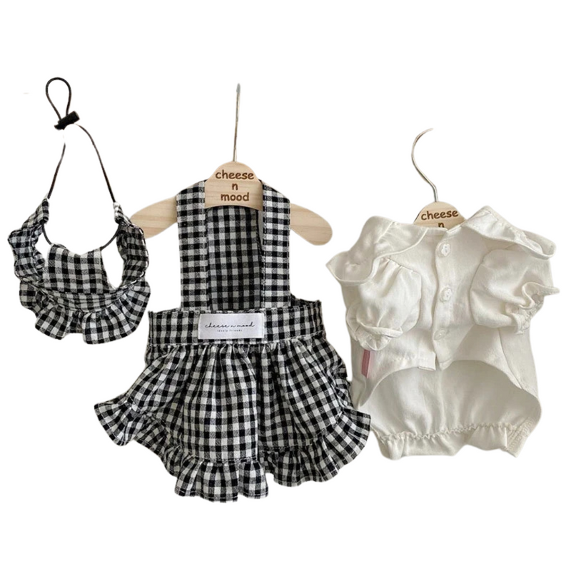 Vestido Xadrez Clássico para Cachorros - Estilo e Conforto na Festa Junina