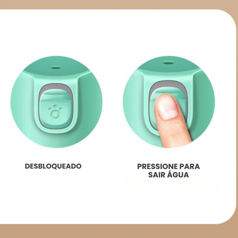 Garrafa Portátil de Água Para Pets - Conforto e Praticidade em Passeios e Viagens
