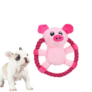 Brinquedo de Pelúcia com Corda e Argola para Mordida: Conforto e Diversão para Seu Cachorro