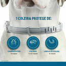 Coleira Repelente Antiparasitário para Proteção Eficaz Contra Pulgas e Carrapatos